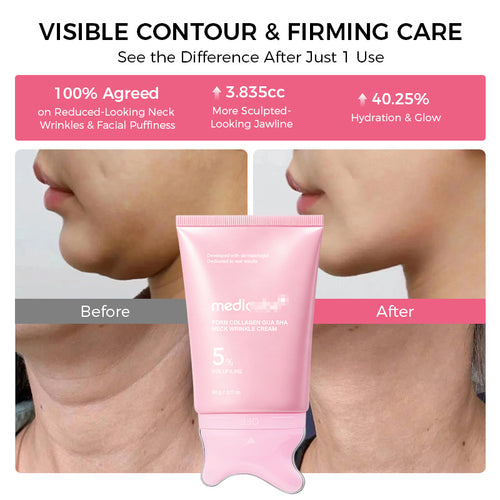 PDRN Neck Cream with Built-In Gua Sha | 90g