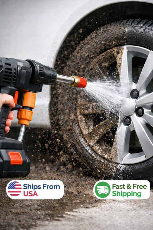 Cordless High‑Pressure Washer Kit – Portable Rechargeable Jet Cleaner